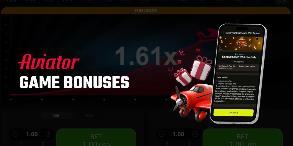 Aviator  game Bonus